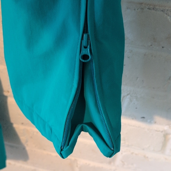 Lands End Squall Grow-A-Longs Teal Snow Bib Overalls - Picture 6 of 13